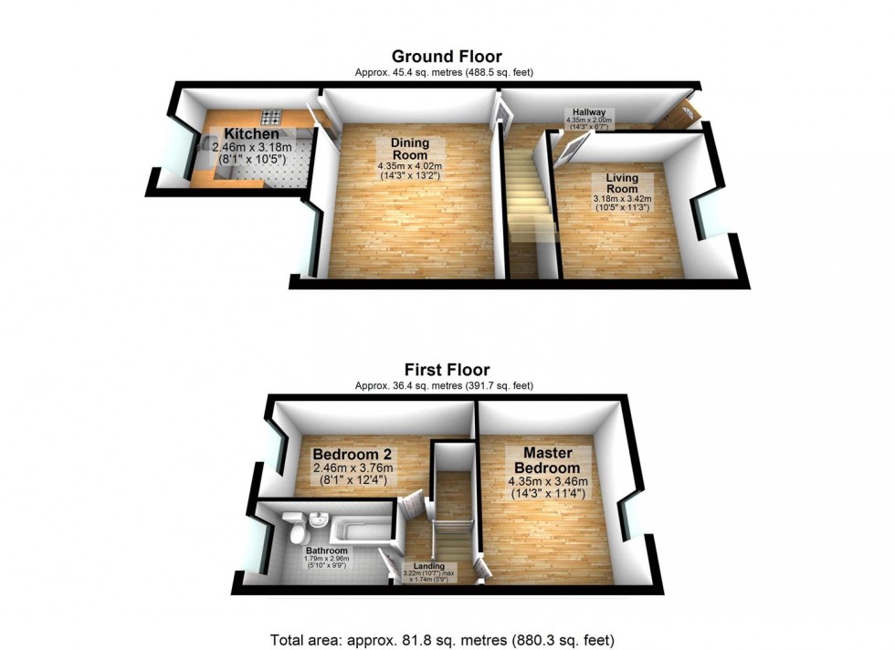 Floorplan for Baron Street, Darwen