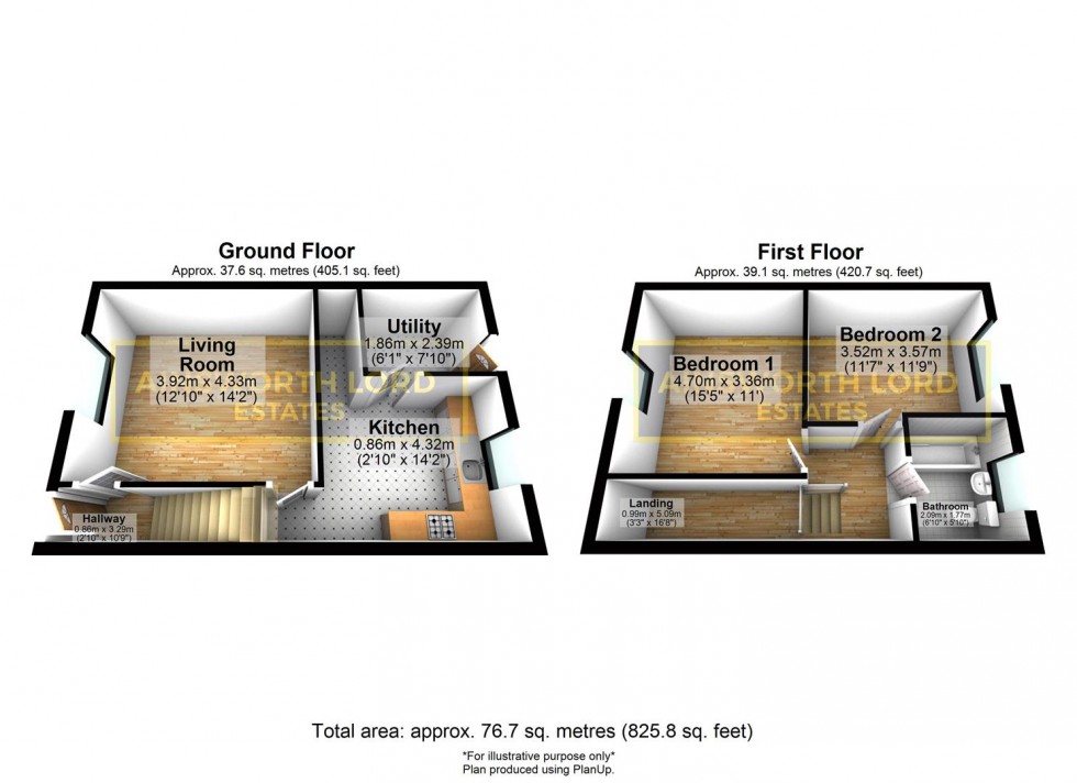 Floorplan for Hodder Grove, Darwen