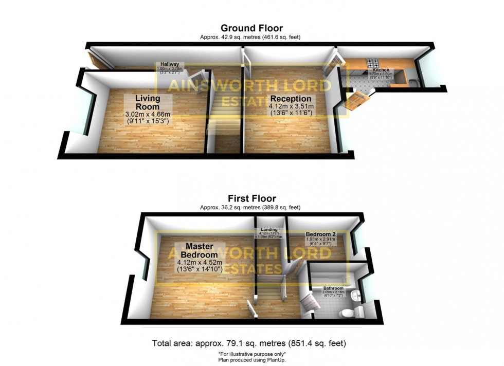 Floorplan for Hollins Grove Street, Darwen