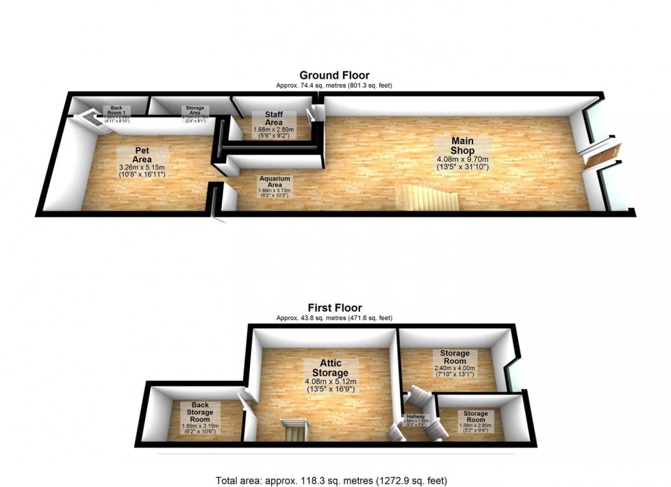 Floorplan for Mill Hill Pets, Mill Hill, Blackburn