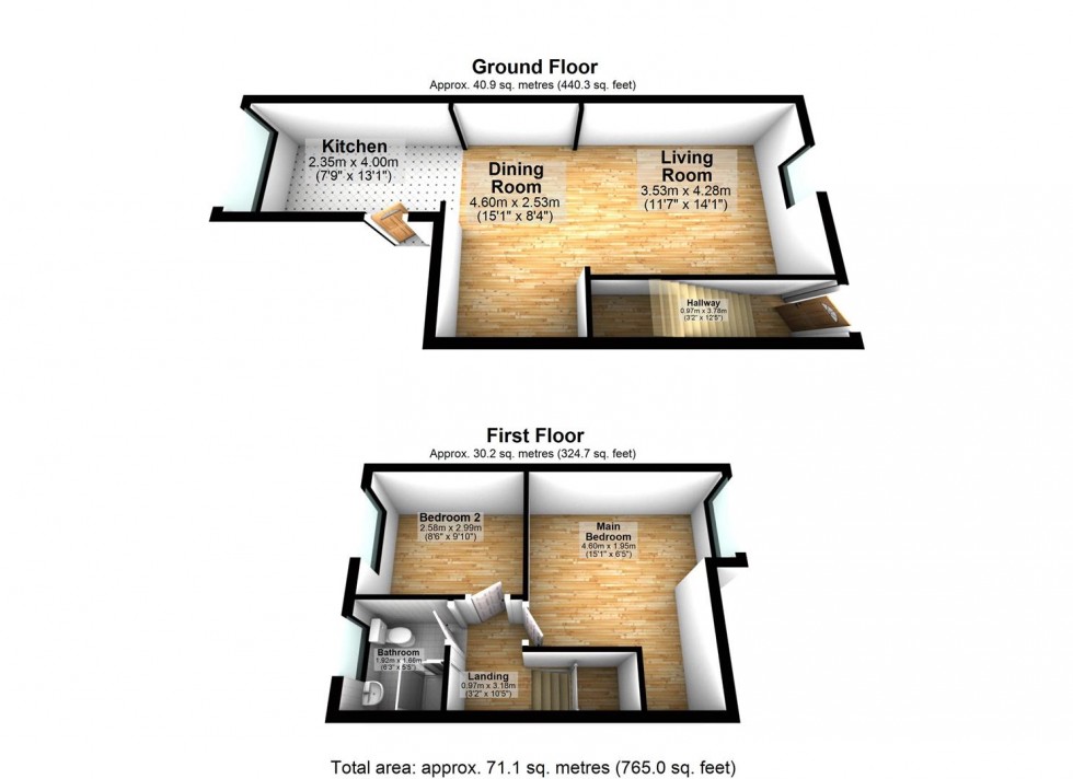 Floorplan for Moorgate St. Mill Hill, Blackburn