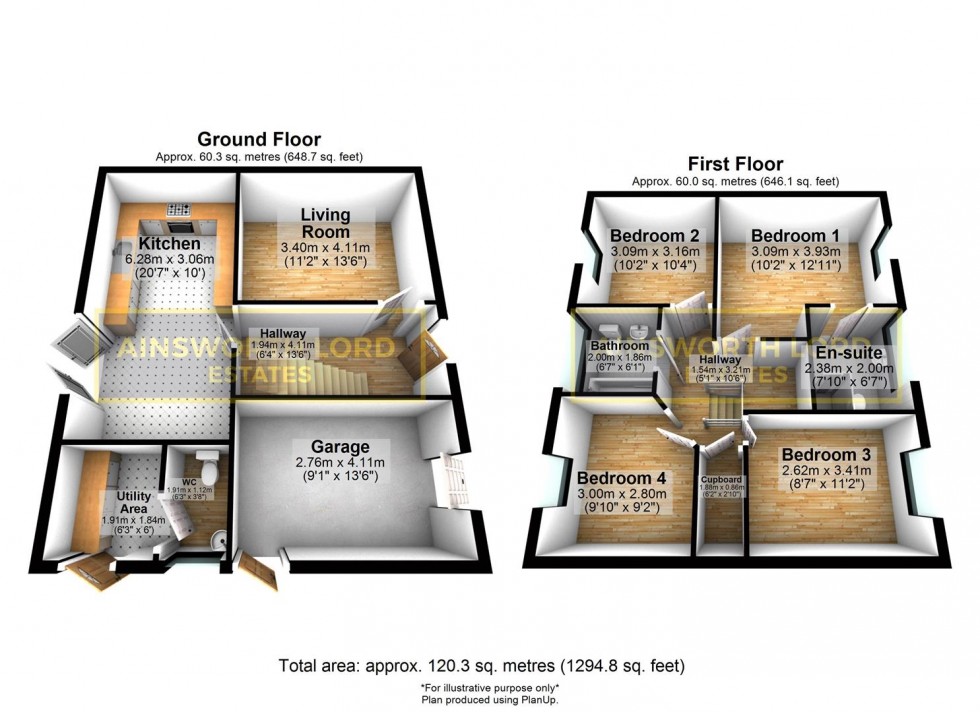 Floorplan for Curlew Grove, Darwen