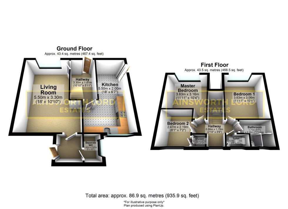 Floorplan for Mowbray Avenue, Blackburn