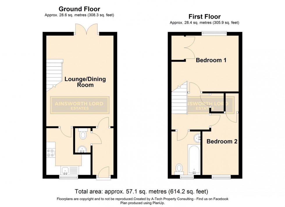 Floorplan for Lindisfarne Avenue, Highercroft Area, Blackburn