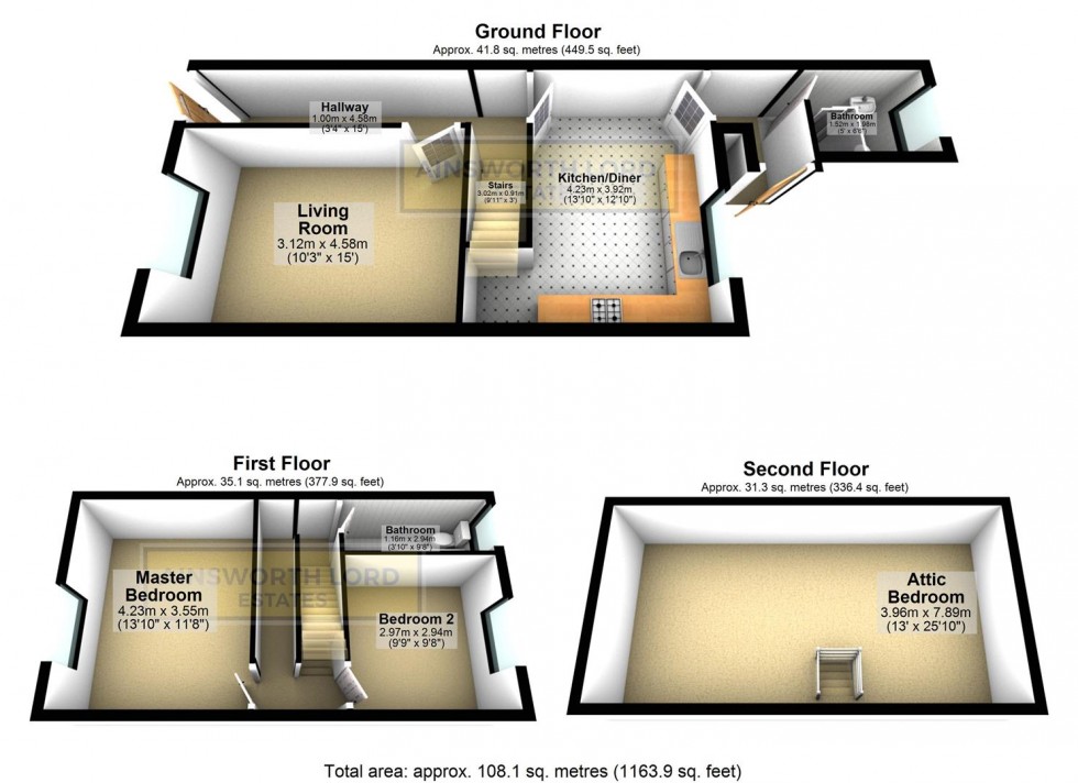 Floorplan for Hollins Grove Street, Darwen