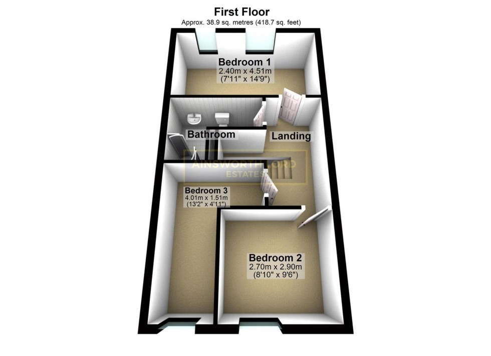 Floorplan for Moorgate Street, Mill Hill, Blackburn