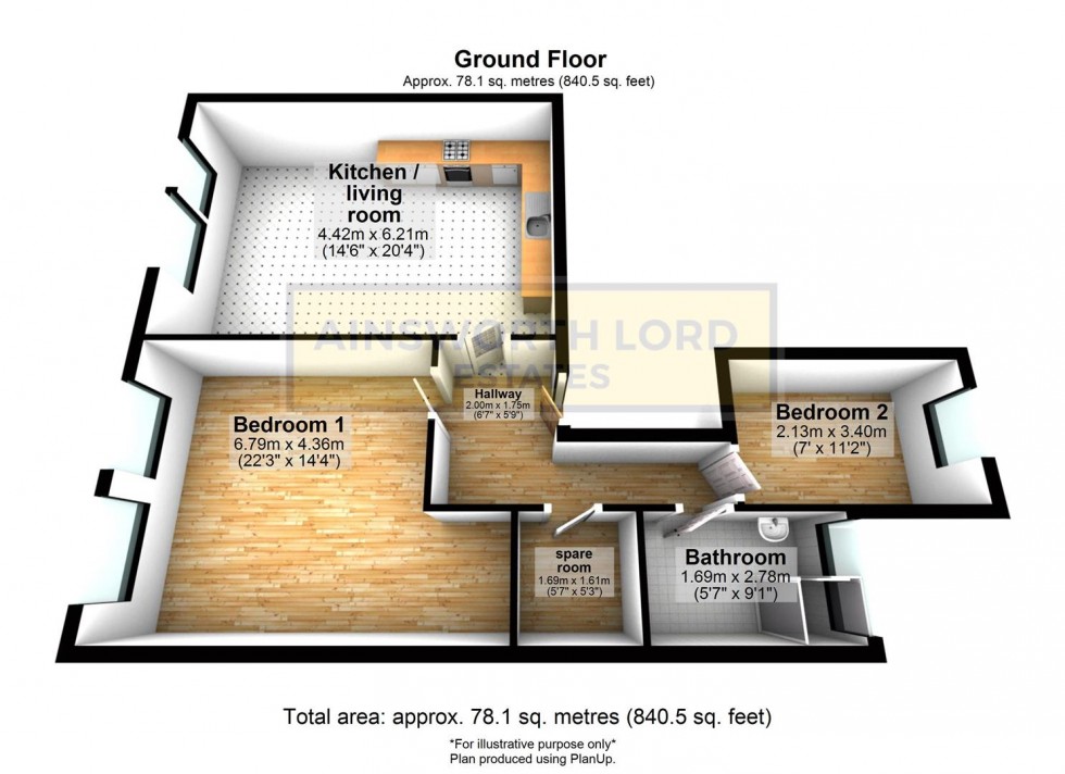 Floorplan for Northgate House, Blackburn Town Centre, Blackburn